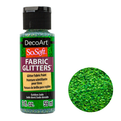DecoArt SoSoft Acrylic Glitter Fabric Paint - 2oz