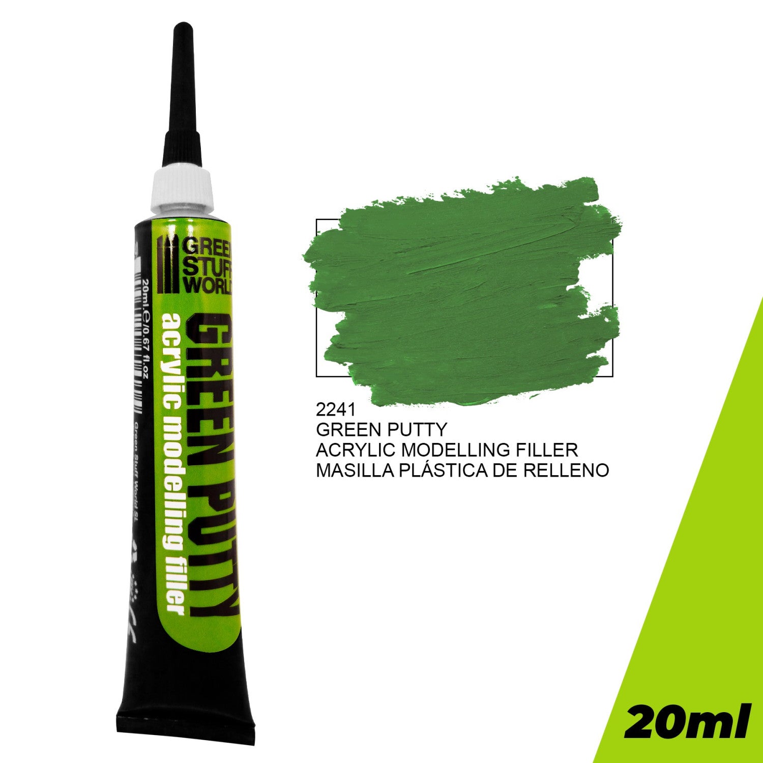 Liquid Green Stuff Acrylic Green Putty - 20ml | Buy Online from The Home Crafters
