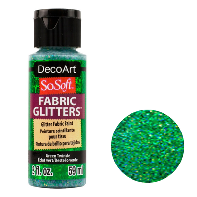 DecoArt SoSoft Acrylic Glitter Fabric Paint - 2oz