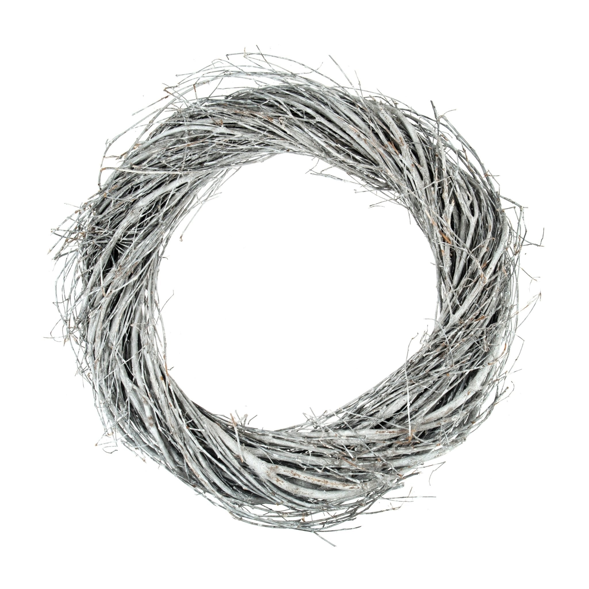 Grey Washed Willow Natural Wreath Base - various sizes | Buy Online from The Home Crafters
