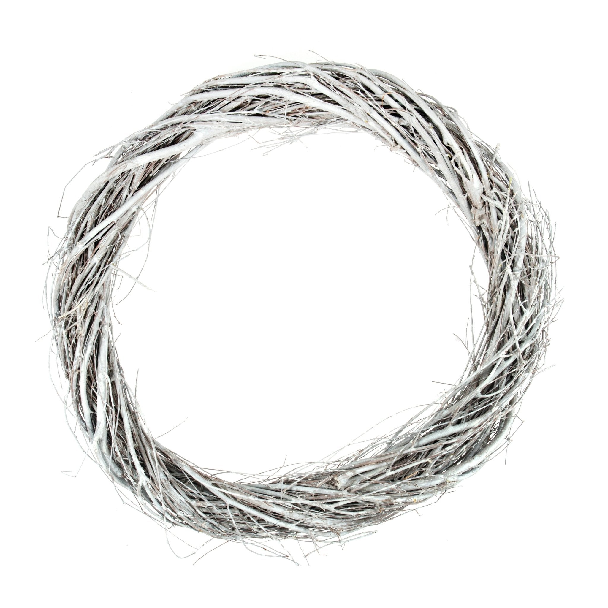 Grey Washed Willow Natural Wreath Base - various sizes | Buy Online from The Home Crafters