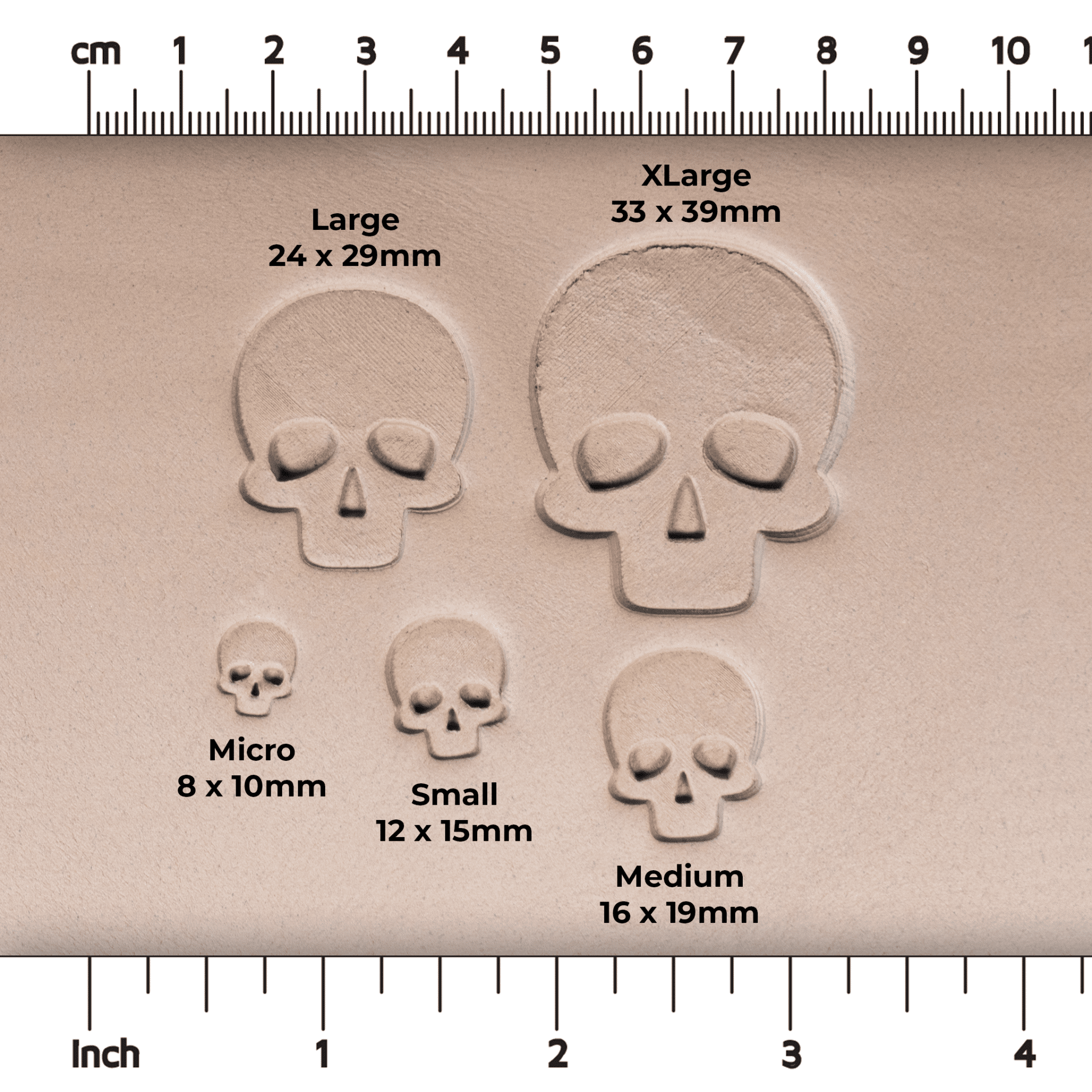 Halloween Human Skull Stamps | Buy Online from The Home Crafters