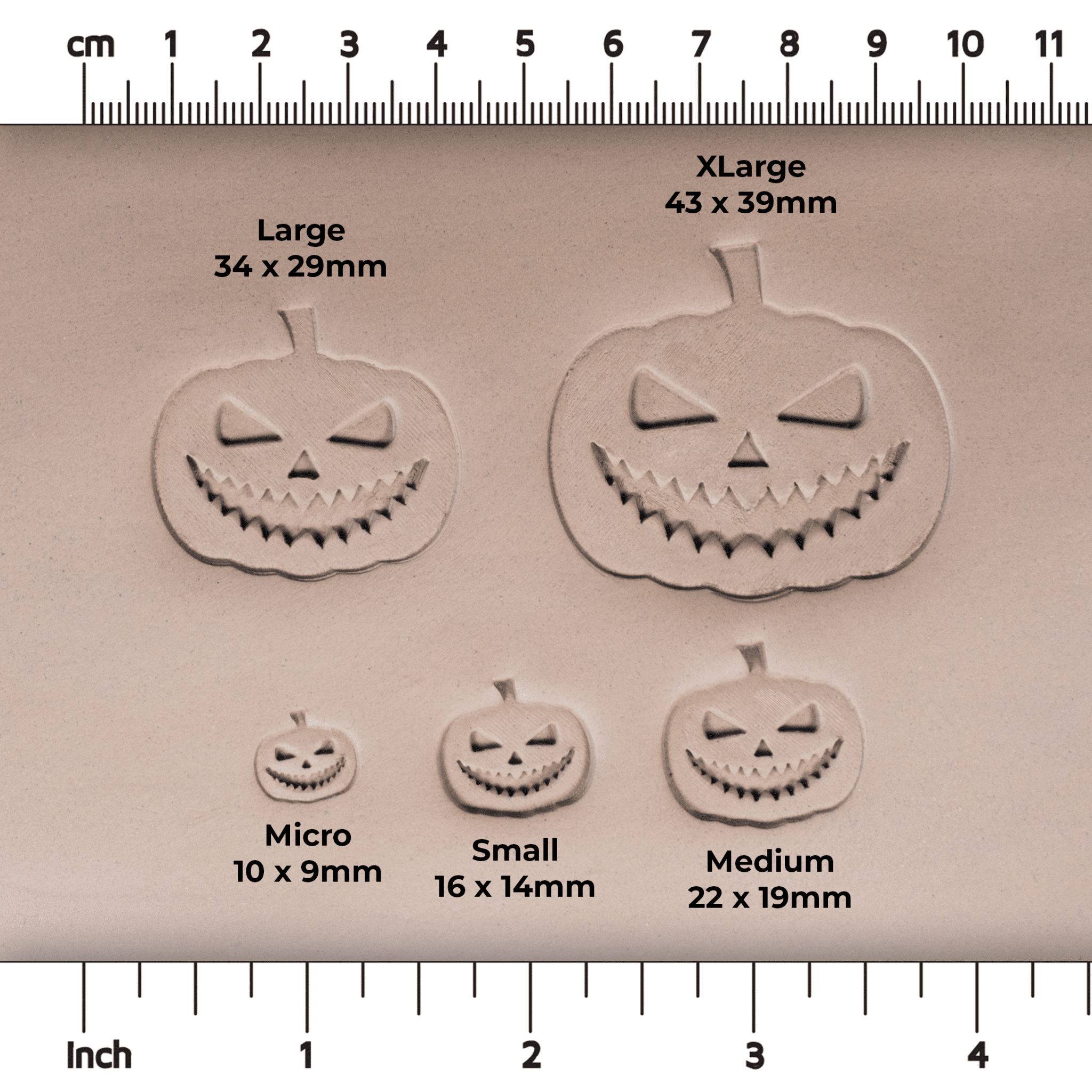 Halloween Jack - o - Lantern Pumpkin Stamps - Style 2 | Buy Online from The Home Crafters