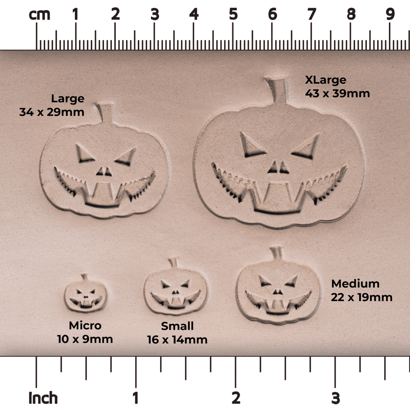 Halloween Jack - o - Lantern Pumpkin Stamps - Style 3 | Buy Online from The Home Crafters