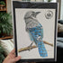 Handmade Colour Pencil Drawing - Bird Series - Blue Jay | Buy Online from The Home Crafters