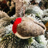 Handmade Needle Felt Hanging Christmas Decoration - Rosie Robin | Buy Online from The Home Crafters