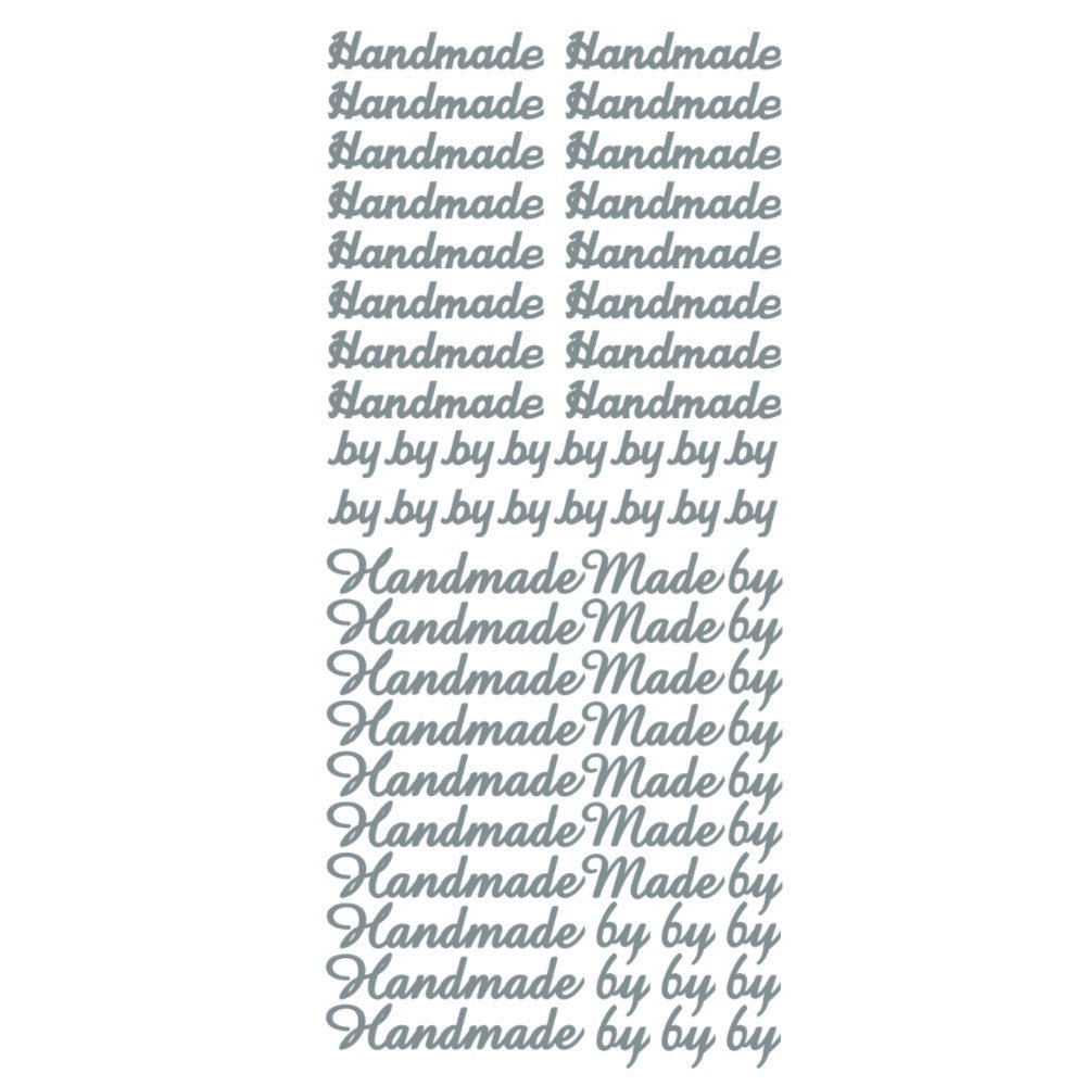 Handmade Tag Text PeelOff Stickers | Buy Online from The Home Crafters