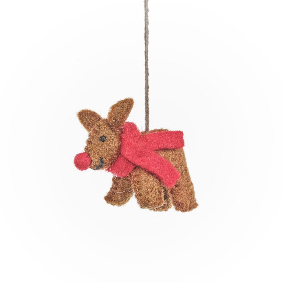 Handmade Needle Felt Hanging Christmas Decoration - Christmas Cuties (each)