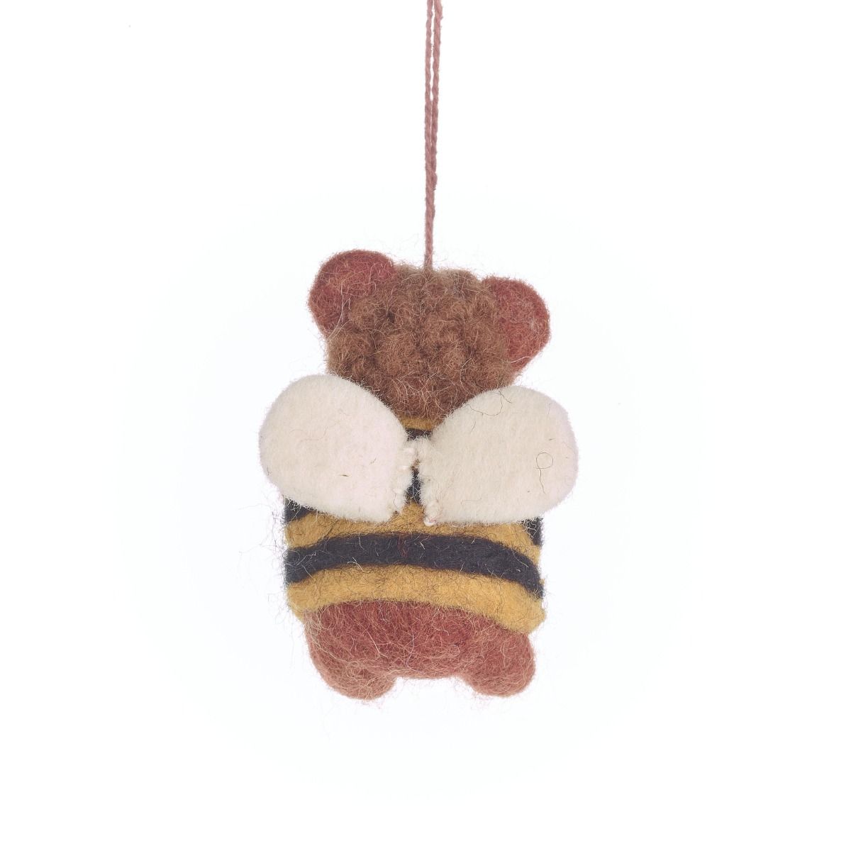 Handmade Felt Howie Honey Bee Bear Hanging Decoration