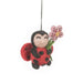 Handmade Felt Lola Ladybird Hanging Decoration | Buy Online from The Home Crafters