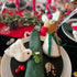 Handmade Needle Felt Christmas Tree Topper - Sassy Reindeer