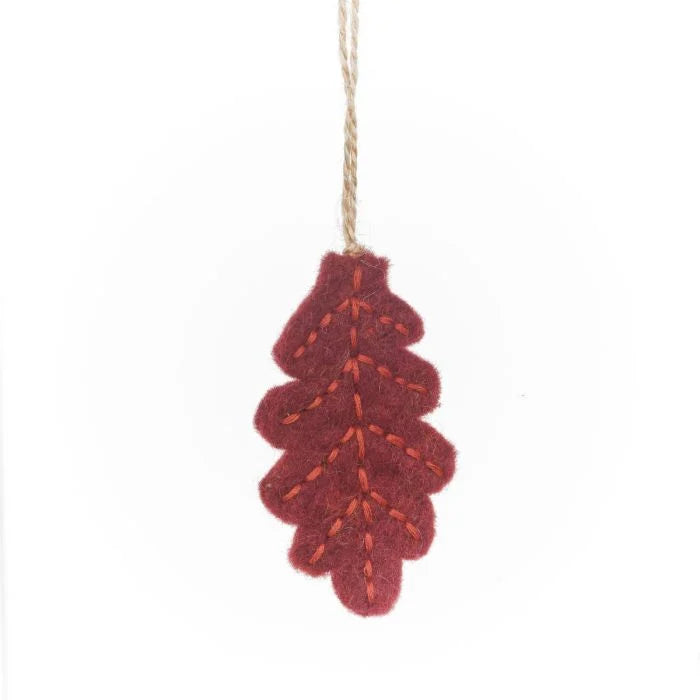Handmade Needle Felt Hanging Decoration - Woodland Walks (set of 5)