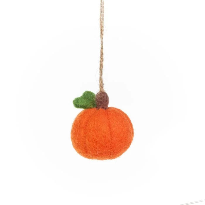 Handmade Needle Felt Hanging Decoration - Woodland Walks (set of 5)