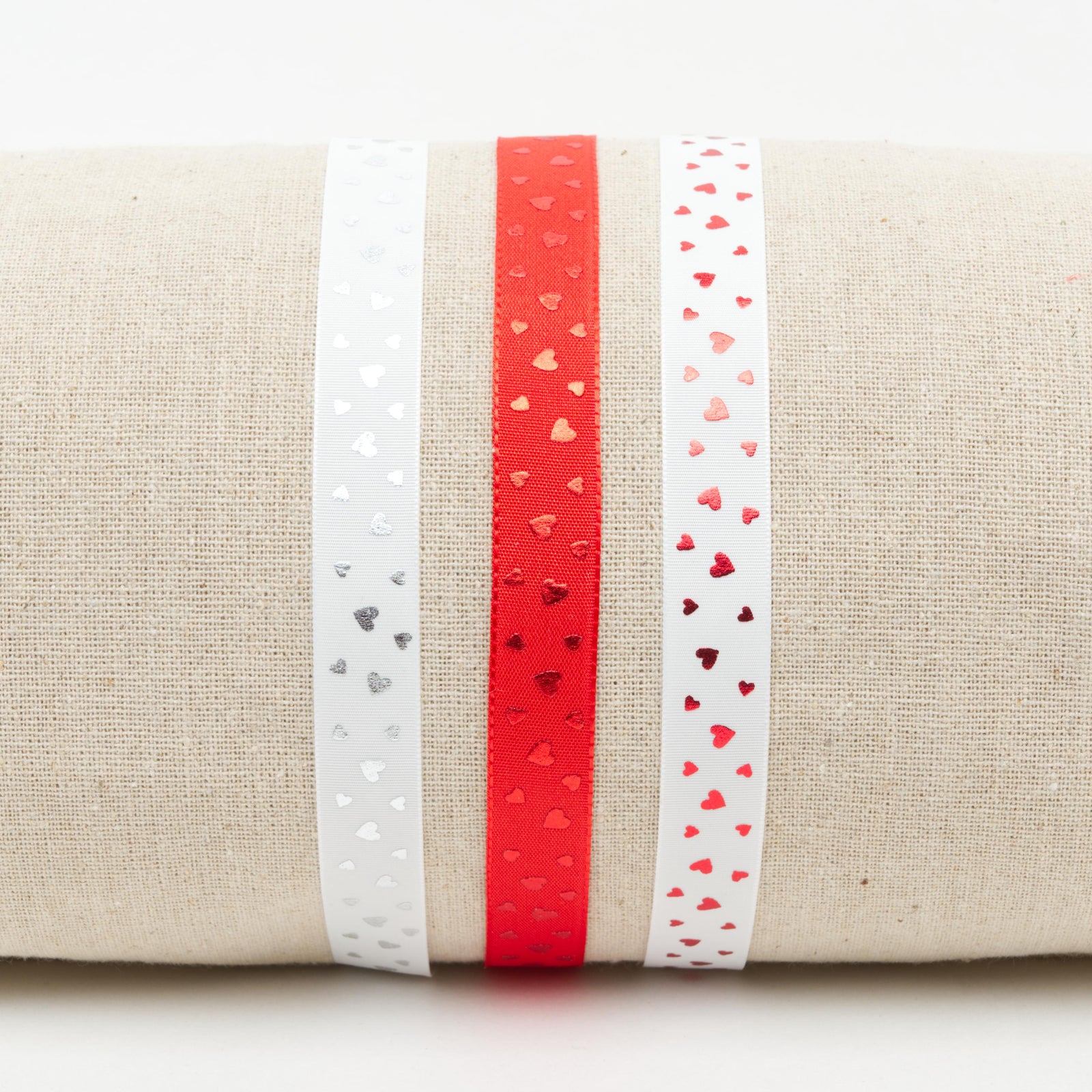 Ribbon: Metallic Valentine's Heart - 15mm
