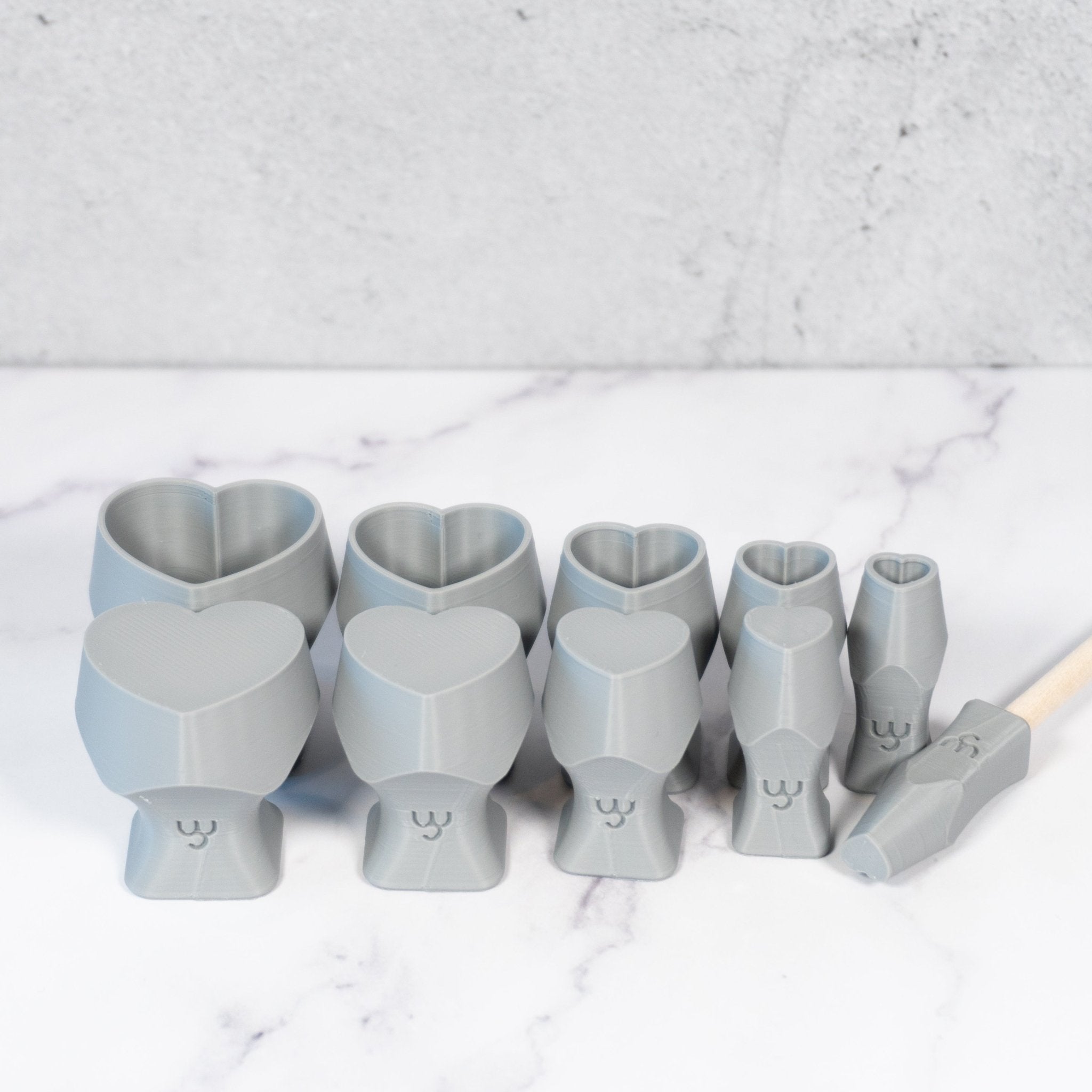 Heart Stamp Set of 10 | Buy Online from The Home Crafters