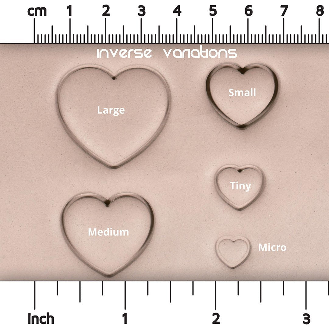 Heart Stamp Set of 10 | Buy Online from The Home Crafters