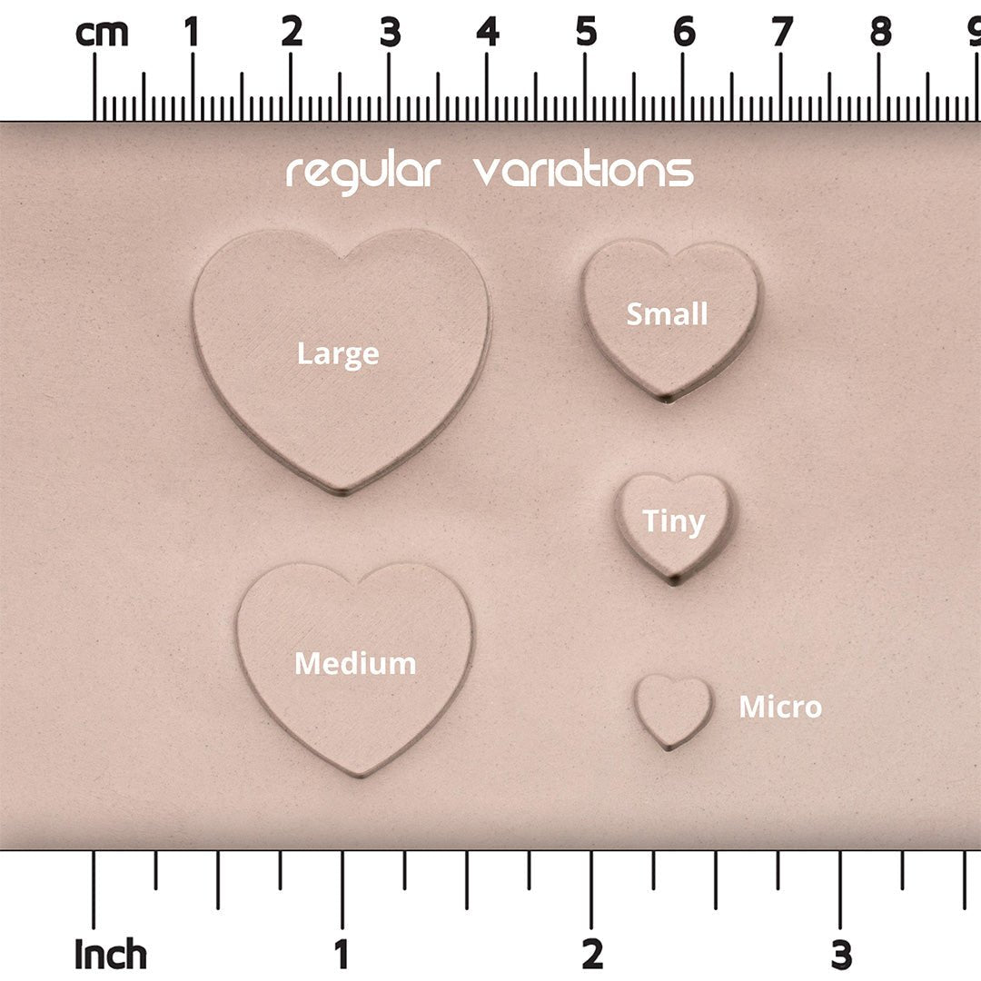 Heart Stamp Set of 10 | Buy Online from The Home Crafters
