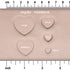 Heart Stamp Set of 10 | Buy Online from The Home Crafters