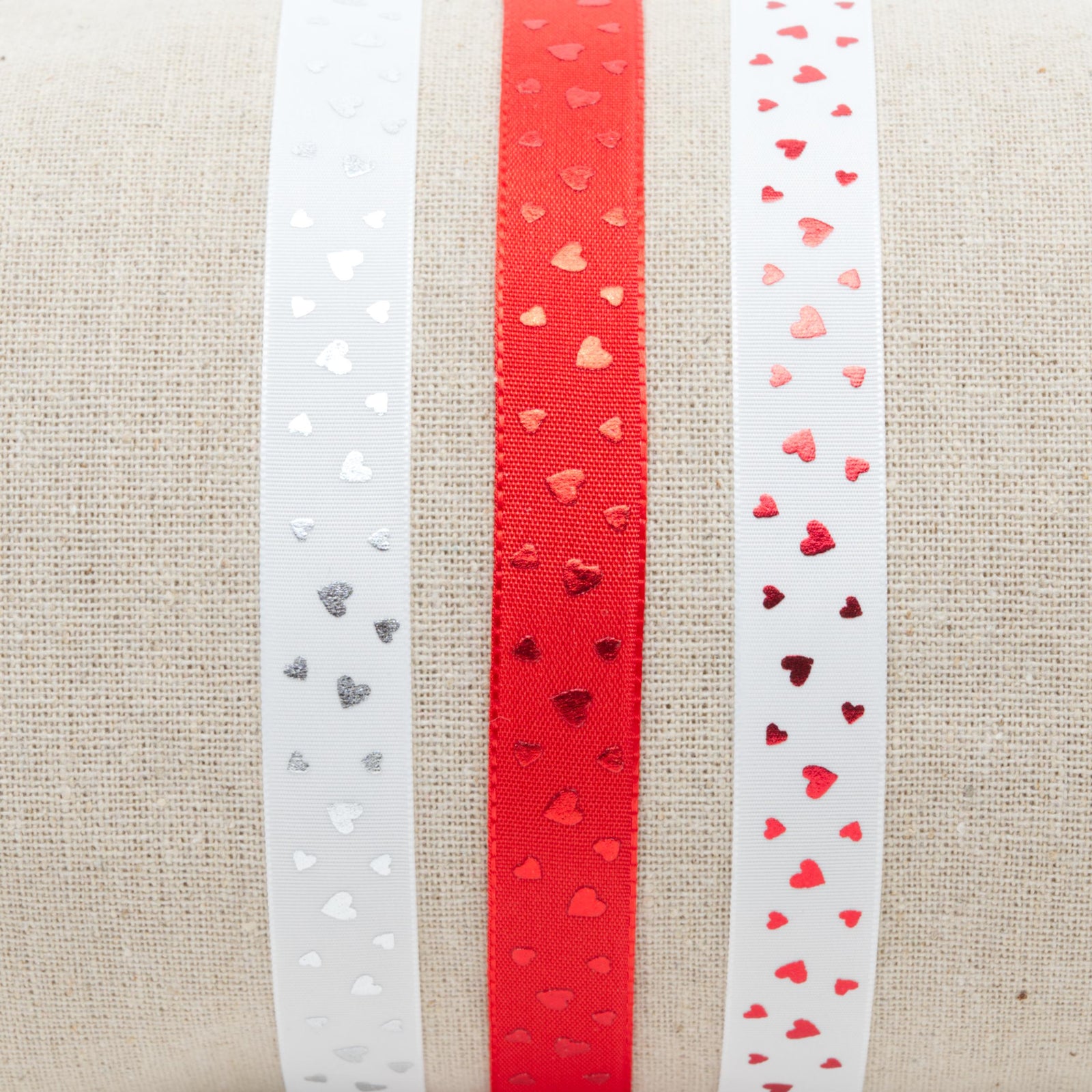 Ribbon: Metallic Valentine's Heart - 15mm