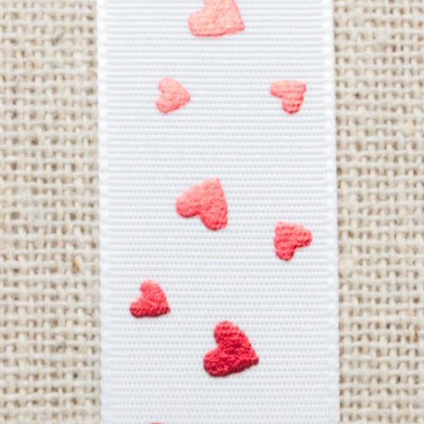 Ribbon: Metallic Valentine's Heart - 15mm