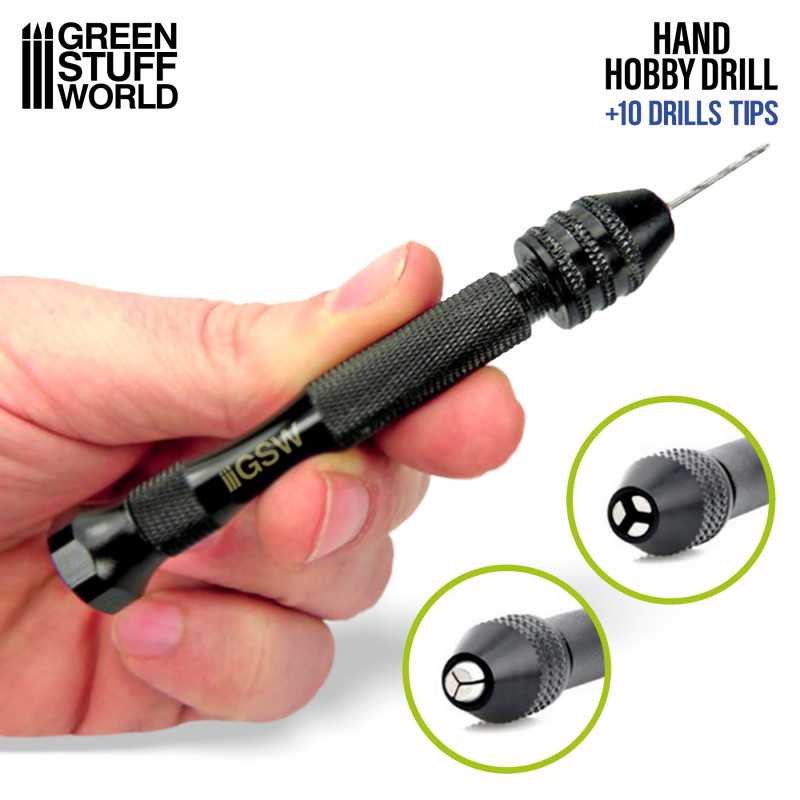 Green Stuff World: Hobby Hand Drill with 8 bits