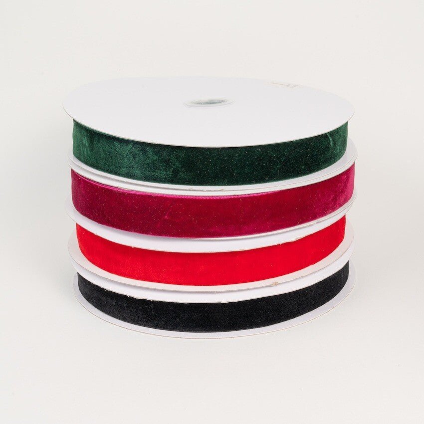 Velvet Ribbon - 25mm (per metre) | Buy Online from The Home Crafters