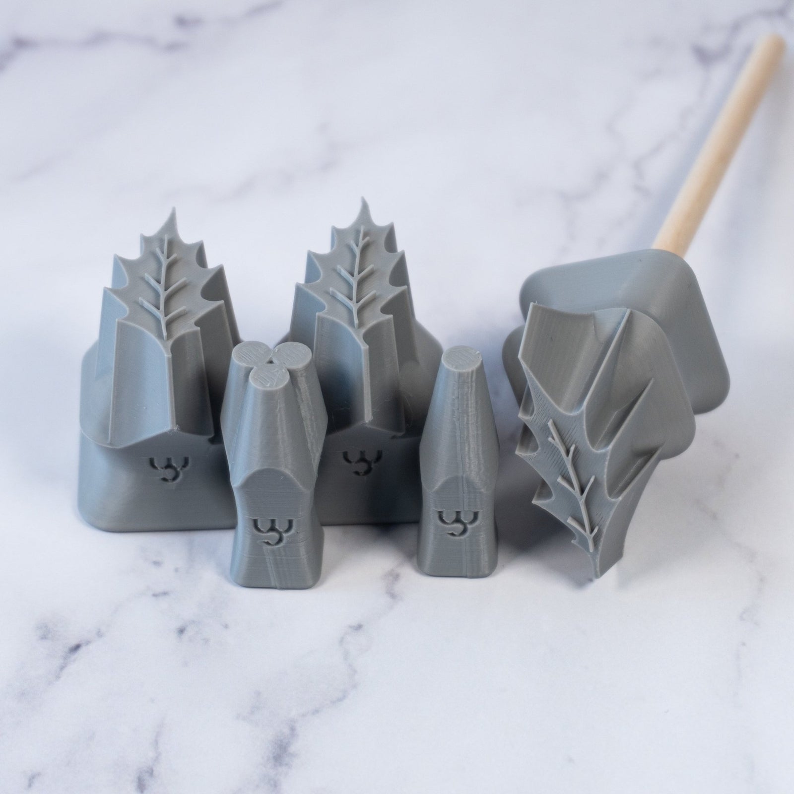 Holly Leaf & Berry Stamps - 3 Sizes | Buy Online from The Home Crafters