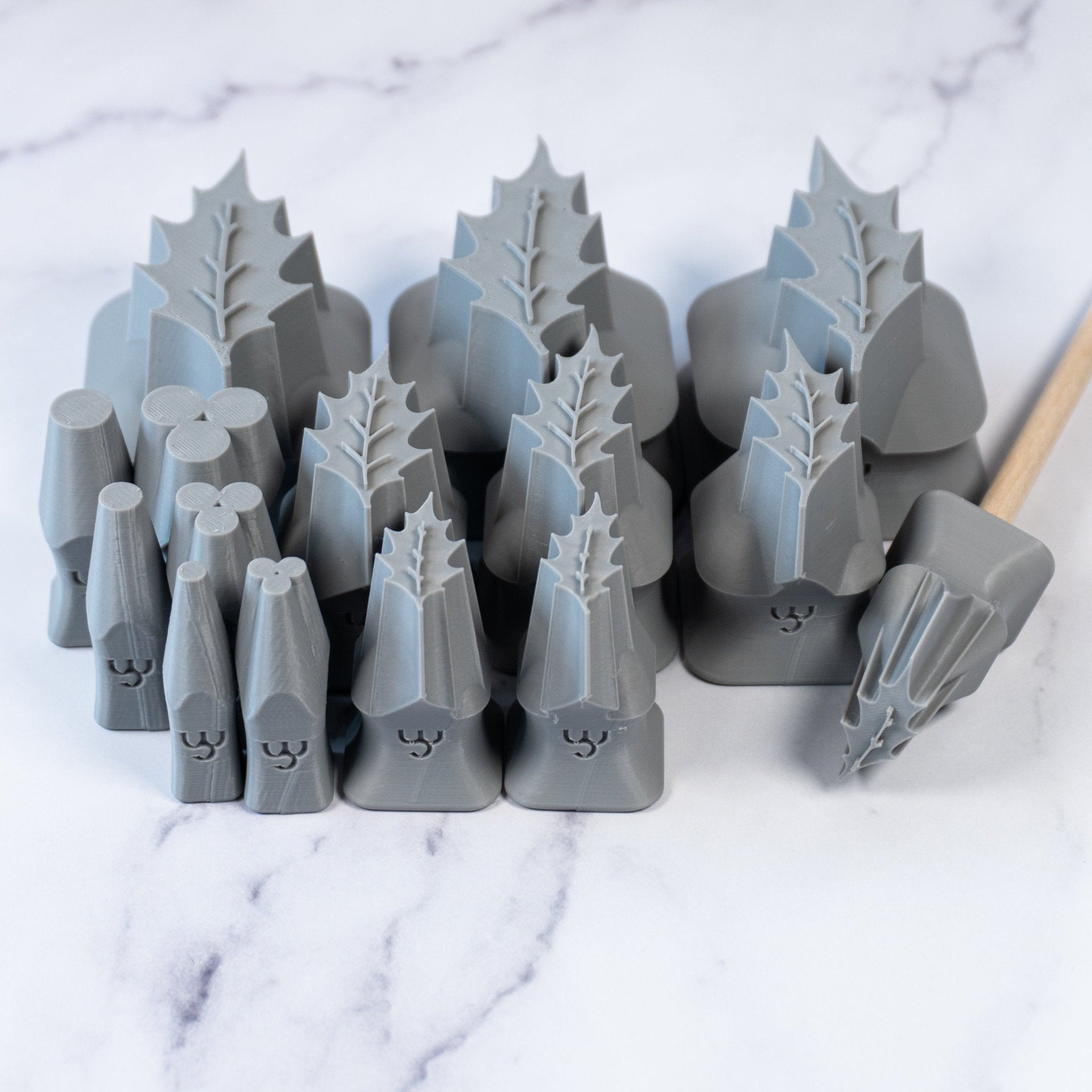 Holly Leaf & Berry Stamps - 3 Sizes | Buy Online from The Home Crafters