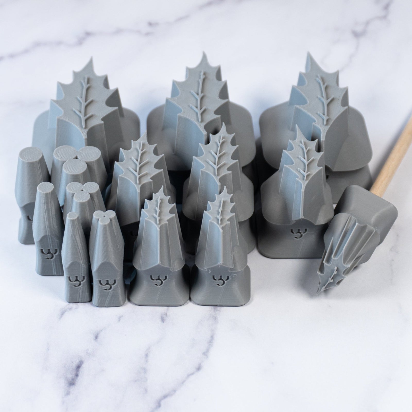 Holly Leaf & Berry Stamps - 3 Sizes | Buy Online from The Home Crafters