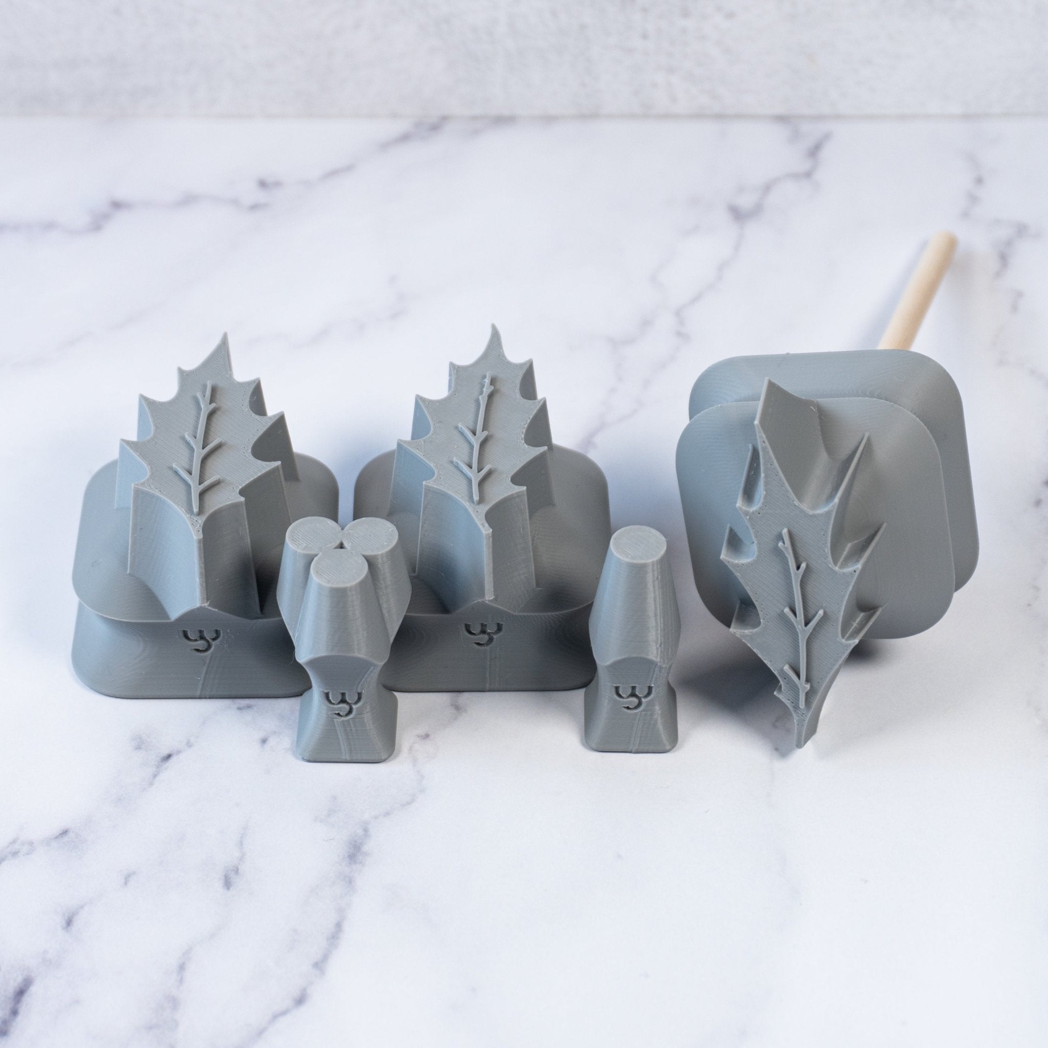 Holly Leaf & Berry Stamps - 3 Sizes | Buy Online from The Home Crafters