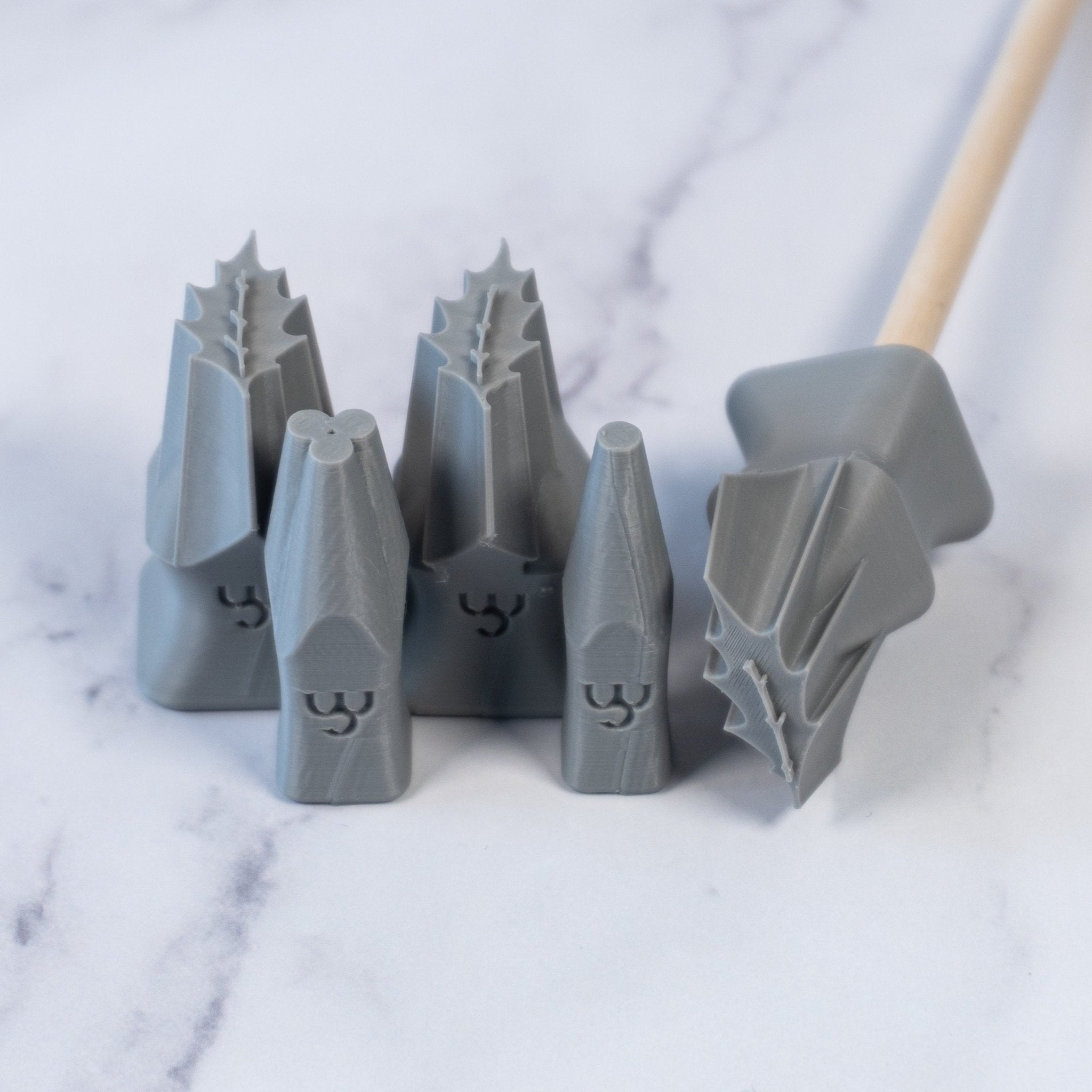 Holly Leaf & Berry Stamps - 3 Sizes | Buy Online from The Home Crafters