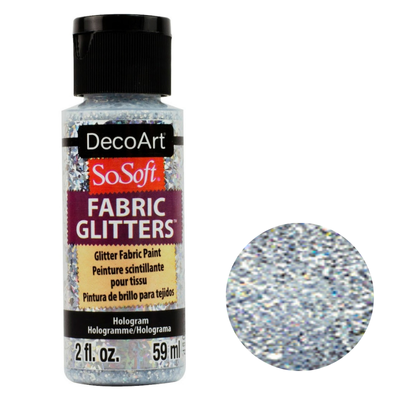 DecoArt SoSoft Acrylic Glitter Fabric Paint - 2oz