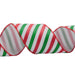 Wire Edge Ribbon: 63mm: Candy Stripe (per metre) | Buy Online from The Home Crafters