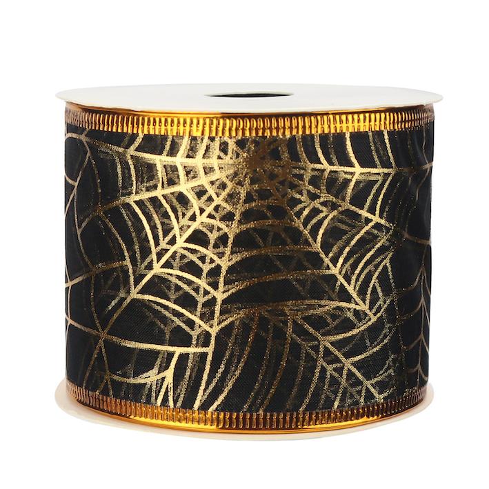 Wire Edge Ribbon: 63mm: Spiders Web (per metre)