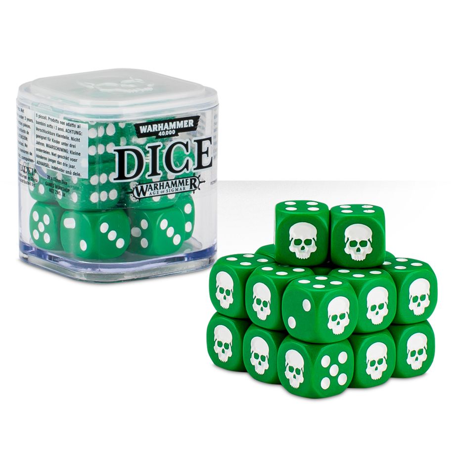 Warhammer 40k Age of Sigmar 12mm Dice Cube Set - 20pc