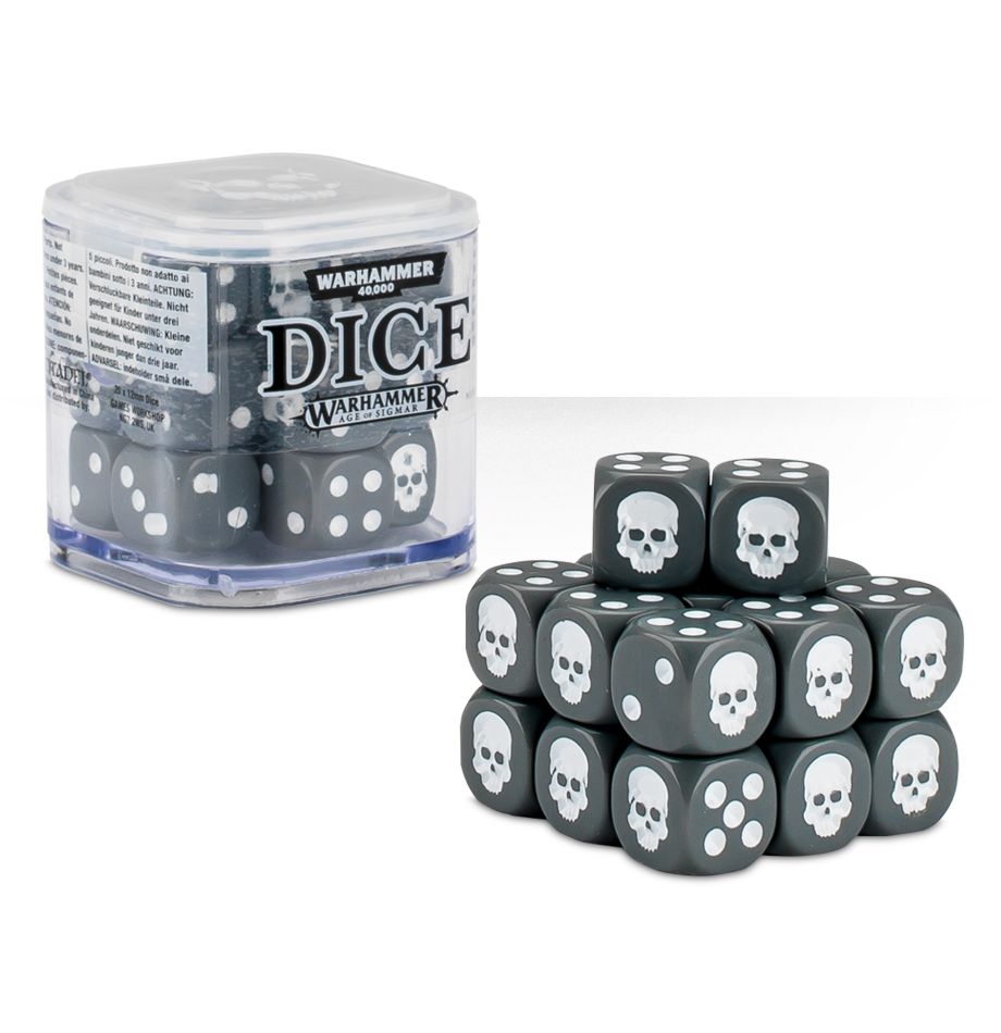 Warhammer 40k Age of Sigmar 12mm Dice Cube Set - 20pc