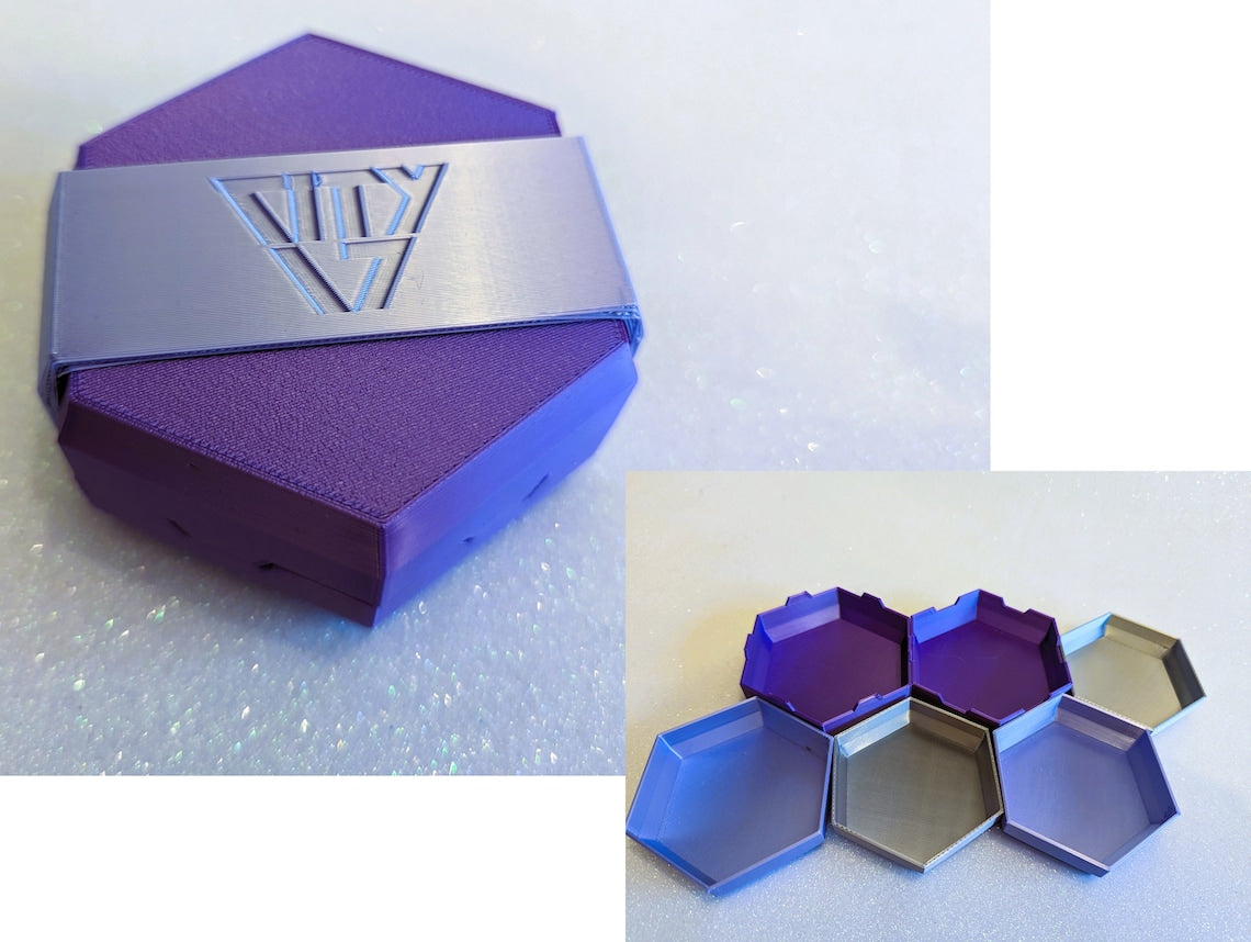 City 17 3d Printed Pocket Token Tray Set