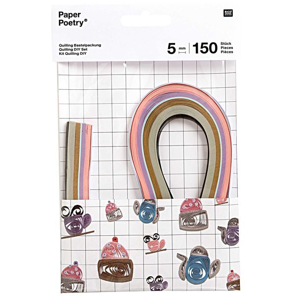 Paper Poetry Quilling DIY Craft Set - various