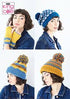 King Cole Ladies Accessories, Scarf, Hats, Hand Warmers Knitting Pattern 5861 - Chunky | Buy Online from The Home Crafters