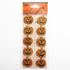 Halloween Handmade: Glitter Pumpkin Topper Stickers - 10pc | Buy Online from The Home Crafters