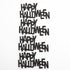 Halloween Handmade: Glitter Happy Halloween Topper Stickers - 4pc | Buy Online from The Home Crafters