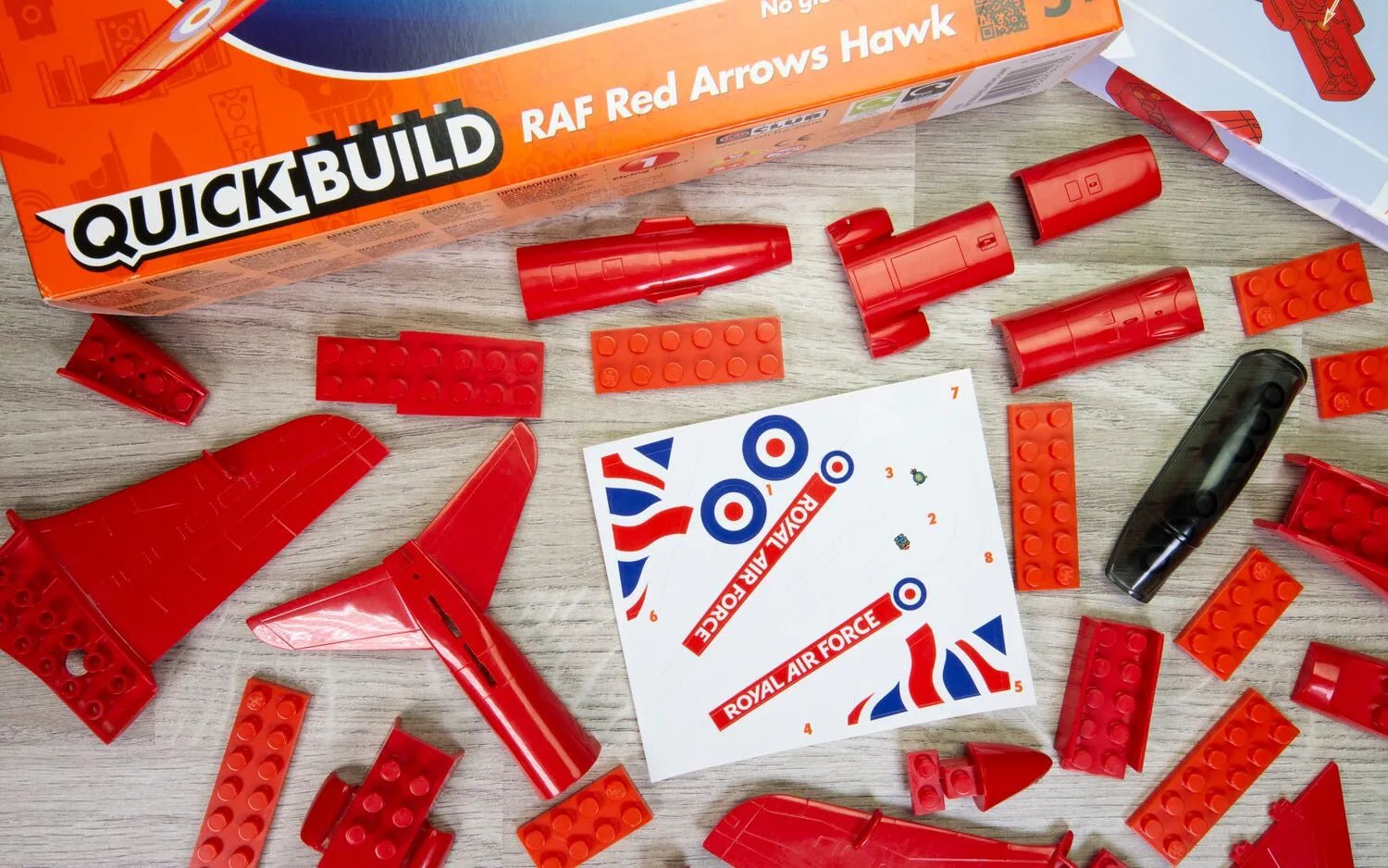 Airfix: Quickbuild Red Arrows Hawk J6018 | Buy Online from The Home Crafters