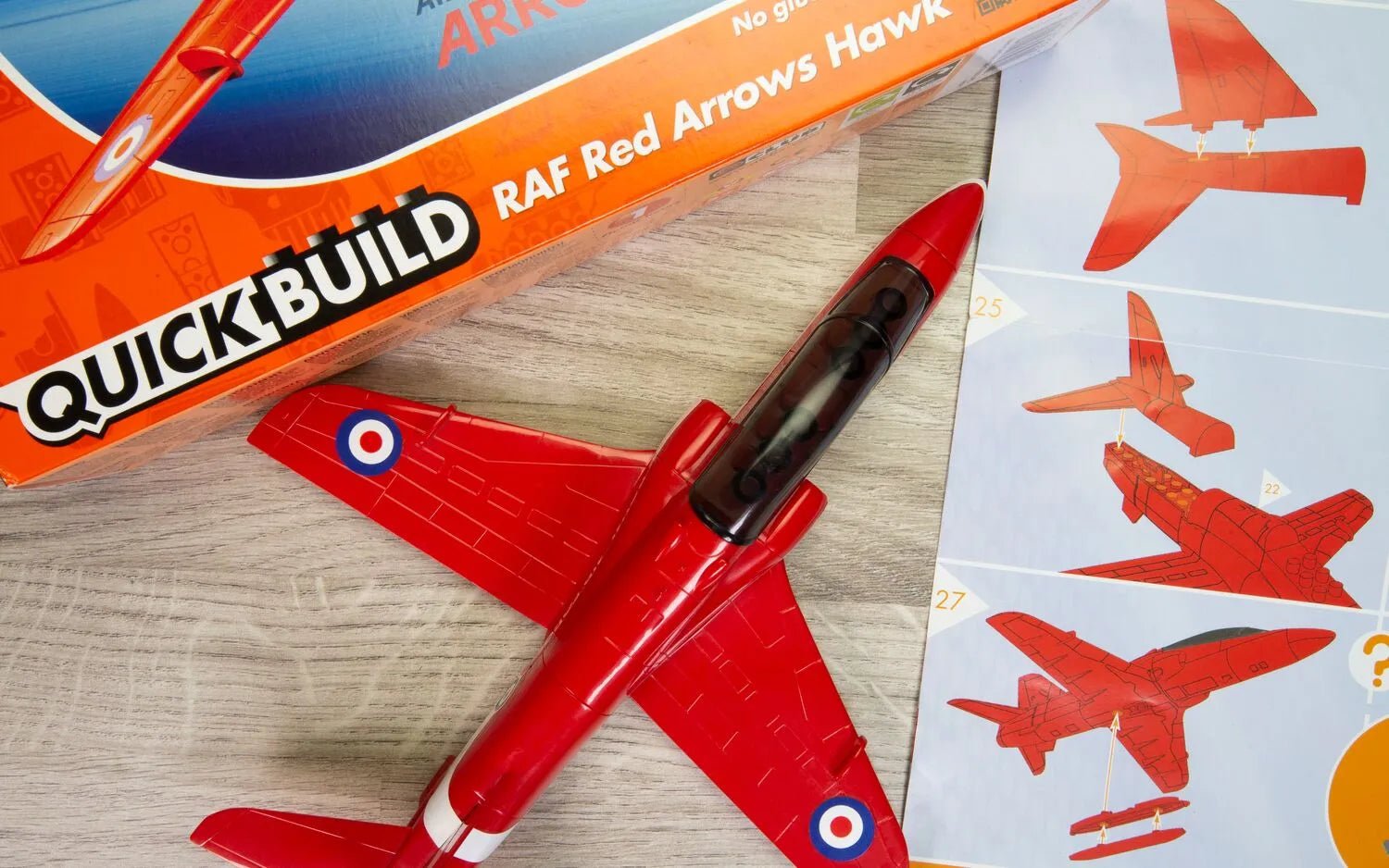 Airfix: Quickbuild Red Arrows Hawk J6018 | Buy Online from The Home Crafters
