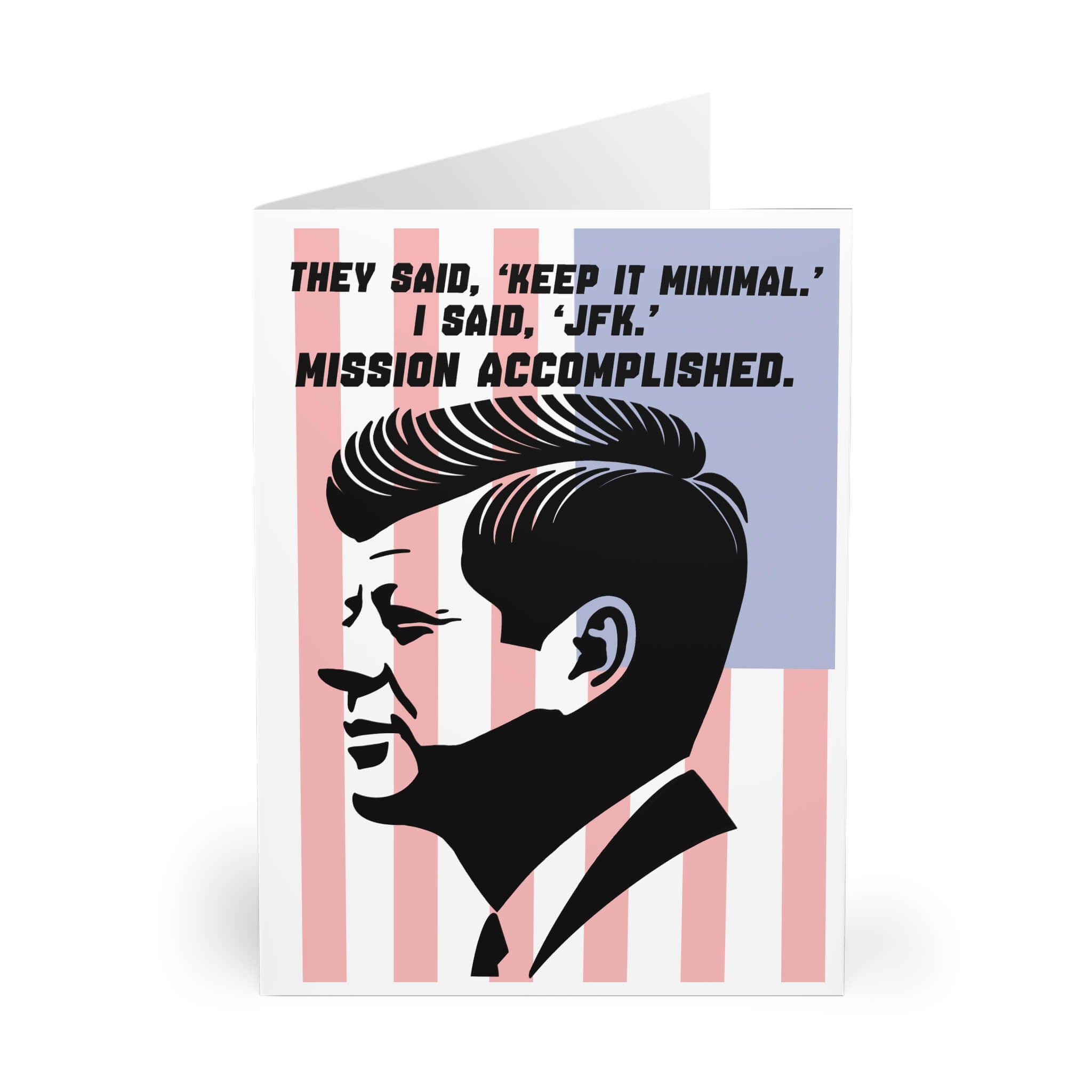 JFK Minimalistic Card | Buy Online from The Home Crafters