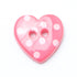 Novelty Love Heart Button - 2 Hole: 15mm