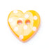 Novelty Love Heart Button - 2 Hole: 15mm