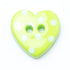 Novelty Love Heart Button - 2 Hole: 15mm