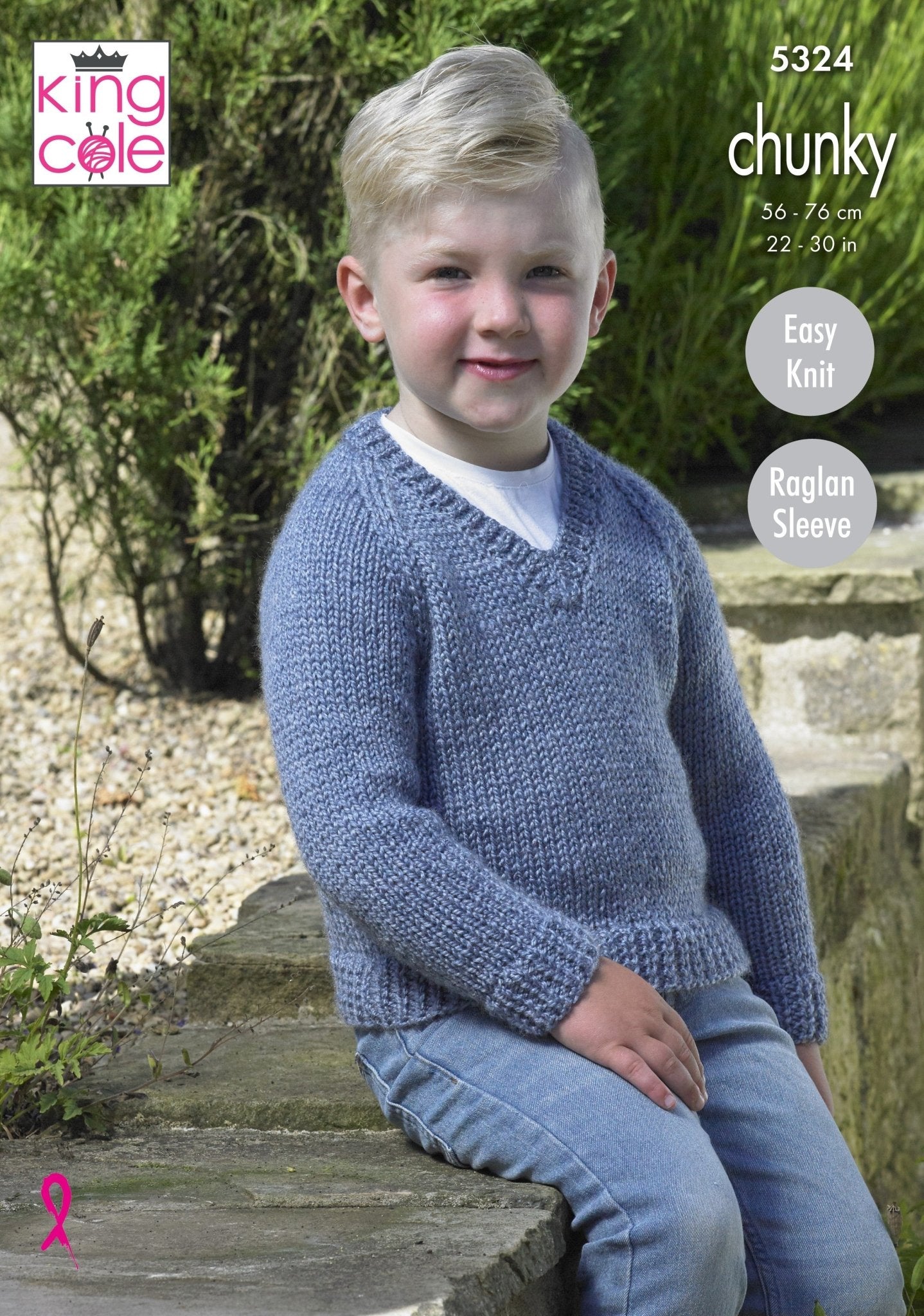 King Cole Childs 'Easy Knit' Sweaters Pattern 5324 - Chunky | Buy Online from The Home Crafters