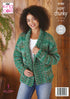 King Cole Ladies 'Easy Knit' Sweater & Cardigan Knitting Pattern 5780 - Super Chunky