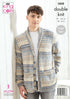 King Cole Men's Hoodie & Cardigan Knitting Pattern 5808 - Double Knit